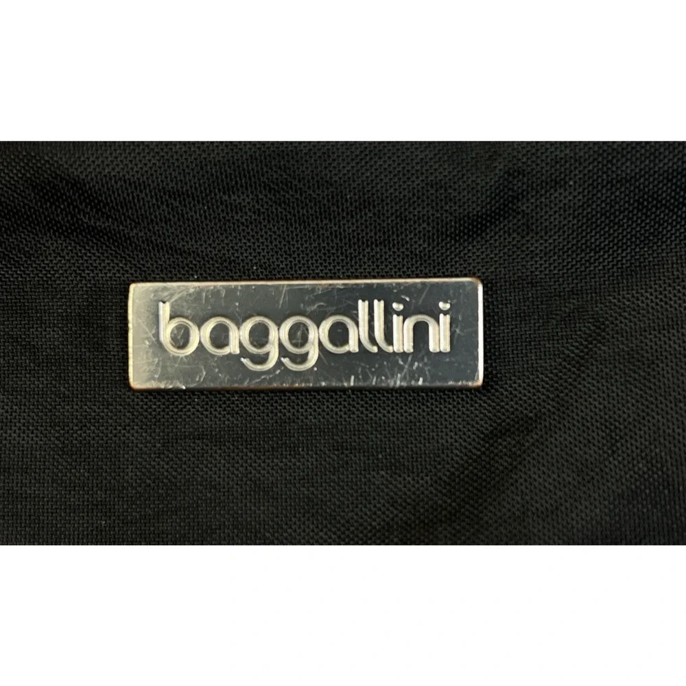 baggallini Shoulder Bag Black Travel Crossbody Organization Wipable Minimalist